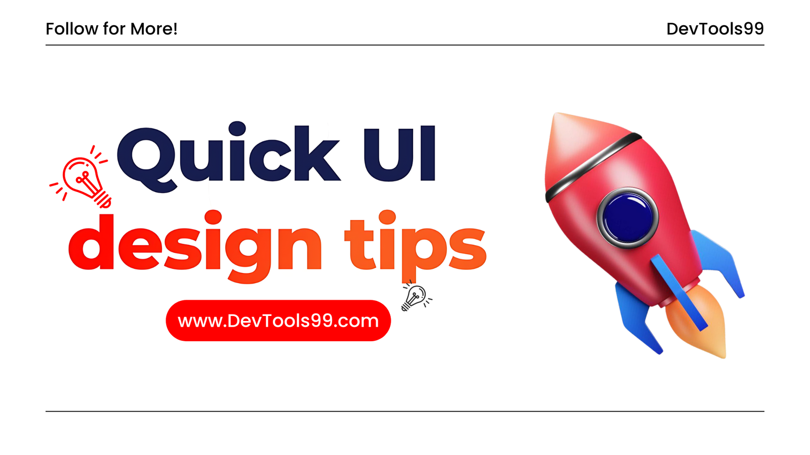 Quick UI design tips