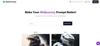 better.avatarprompt.net | Make Your Midjourney Prompt Better!