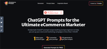 ecommerceprompts.com | ChatGPT  Prompts for the Ultimate eCommerce Marketer