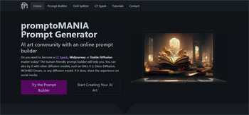 promptomania.com | AI art community with an online prompt builder
