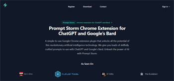 promptstorm.app | Prompt Storm Chrome Extension for ChatGPT and Googles Bard