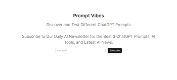 promptvibes.com | Discover and Test Different ChatGPT Prompts
