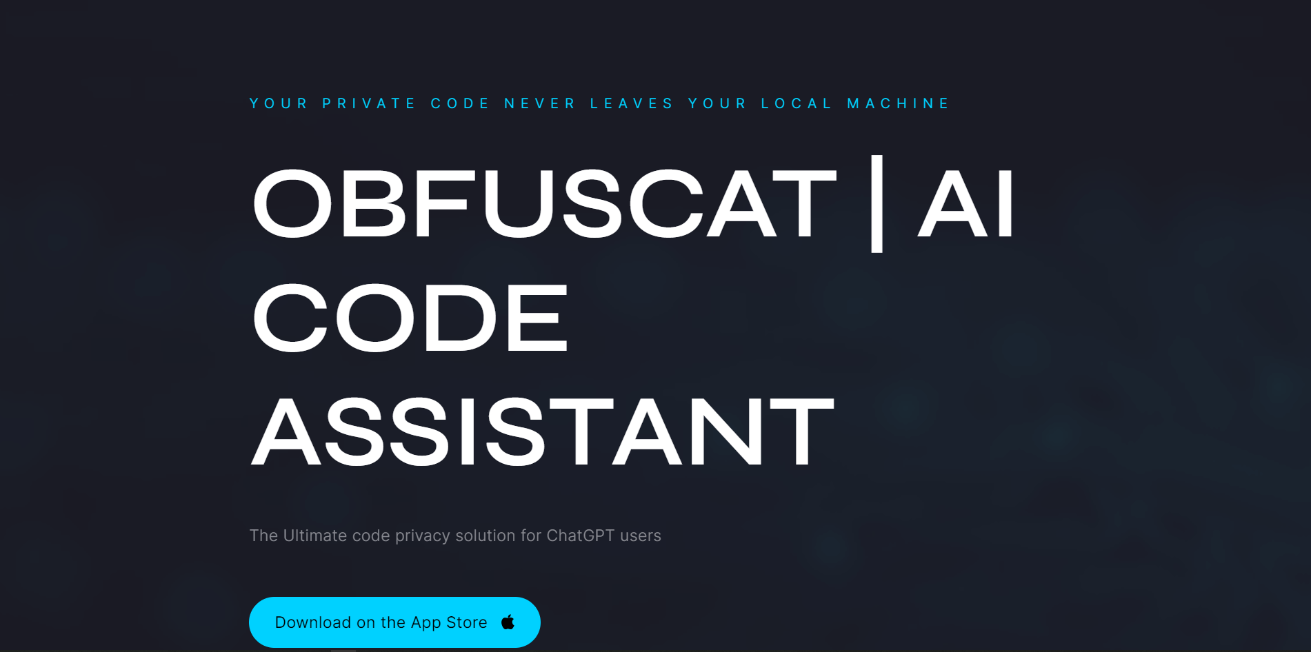 obfuscat.com | OBFUSCAT | AI CODE ASSISTANT The Ultimate code privacy solution for ChatGPT users
