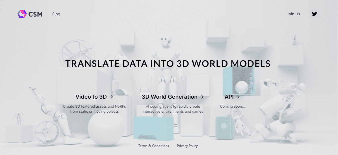 csm.ai | TRANSLATE DATA INTO 3D WORLD MODELS
