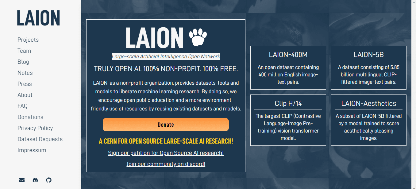 laion.ai | Large-scale Artificial Intelligence Open Network