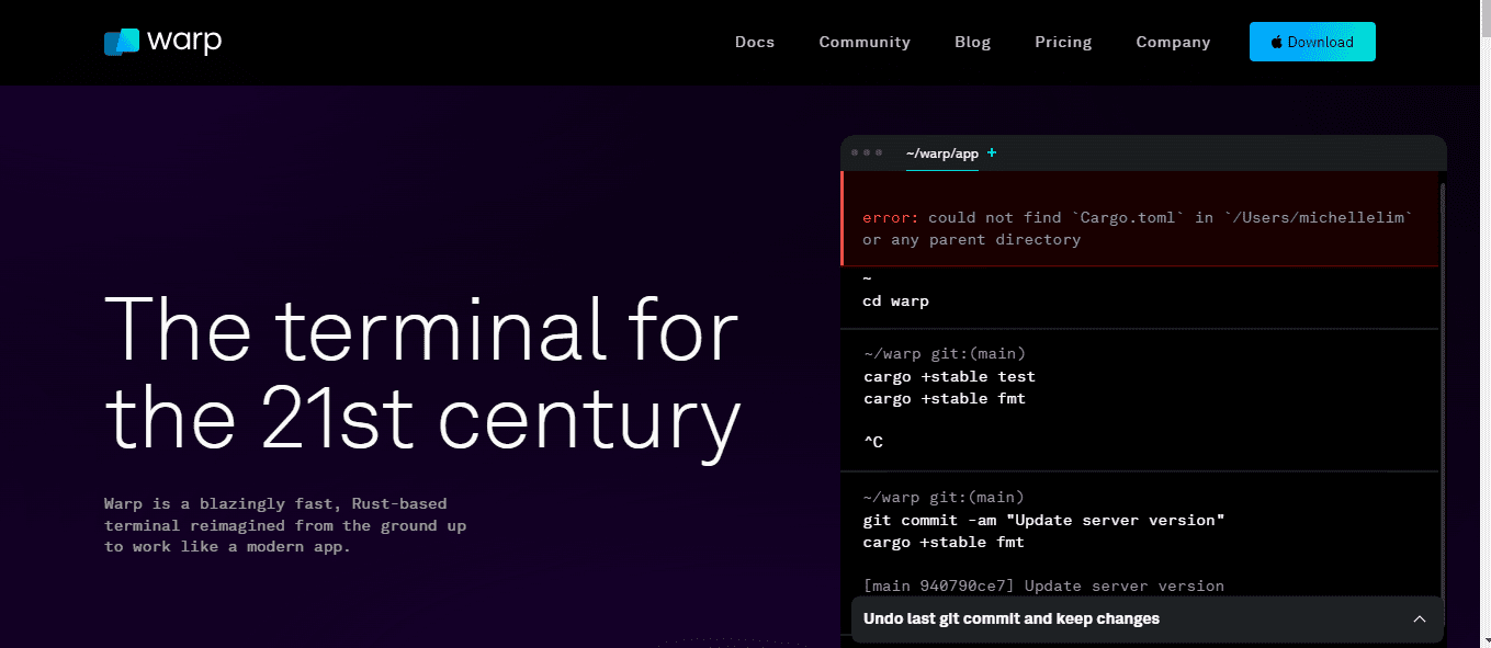 warp.dev | The terminal for the 21st century