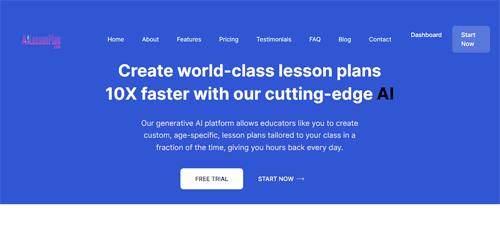 ailessonplan.com | Create world-class lesson plans 10X faster with our cutting-edge AI