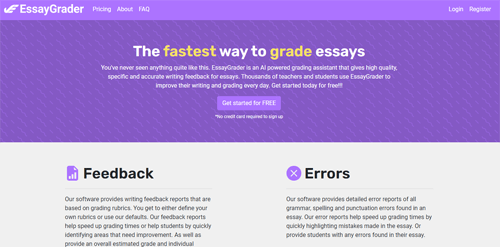 essaygrader.ai | The fastest way to grade essays