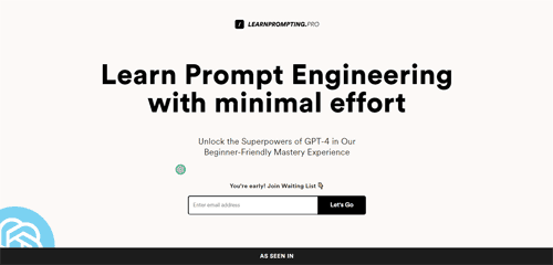 learnprompting.pro | Learn Prompt Engineering with minimal effort