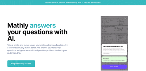 mathly.webflow.io | Mathly answers your questions with AI.