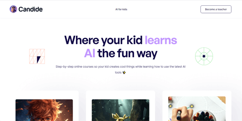 www.candideai.com | Where your kid learns AI the fun way
