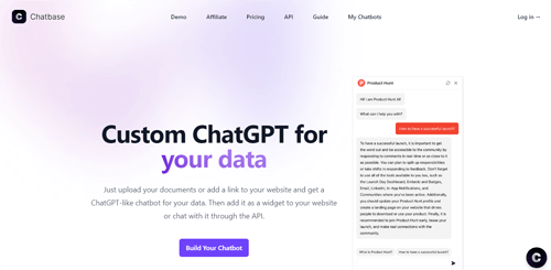 www.chatbase.co | Custom ChatGPT for your data
