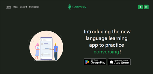 www.conversly.ai | Introducing the new language learning app to practice conversing!