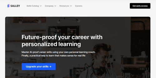 www.salley.co | Future-proof your career with personalized learning