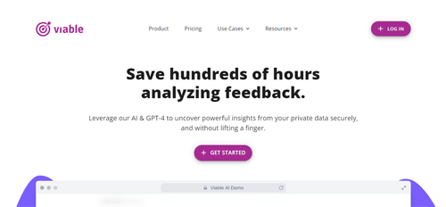 askviable.com | Save hundreds of hours analyzing feedback.