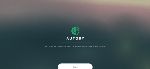 autory.ai | INCREASE PRODUCTIVITY WITH NO-CODE AND GPT-4