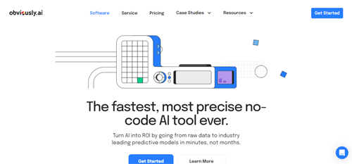 obviously.ai | The fastest, most precise no-code AI tool ever.