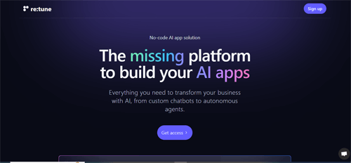 retune.so | The missing platform to build your AI apps