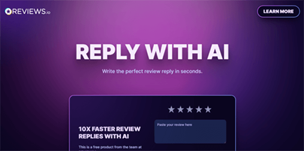 ai.reviews.io | REPLY WITH AI