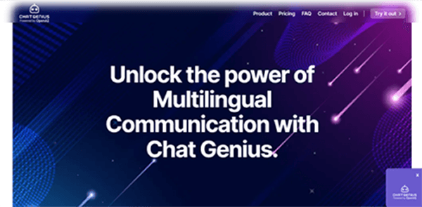 chatgenius.one | Unlock the power of Multilingual Communication with Chat Genius.