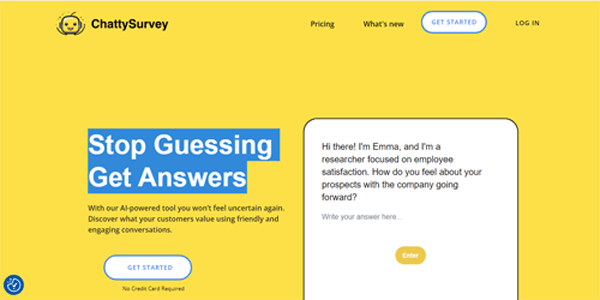 chattysurvey.com | Stop Guessing Get Answers