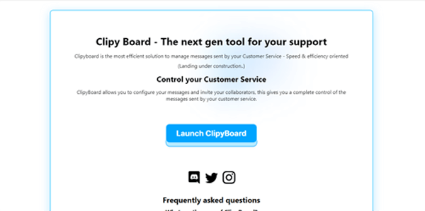 clipyboard.com | Manage messages sent by Customer Service.