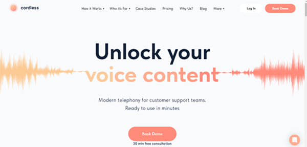 cordless.io | Unlock your voice content