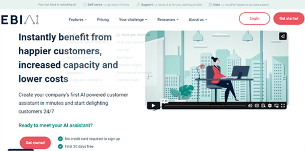 ebi.ai | Instantly benefit from happier customers, increased capacity and lower costs