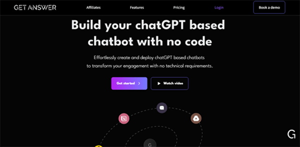 getanswer.ai | Build your chatGPT based chatbot with no code