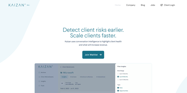 kaizan.ai | Detect client risks earlier.