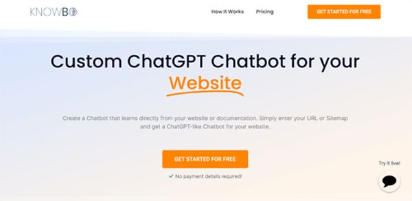 knowbo.ai | Custom ChatGPT Chatbot for your Website