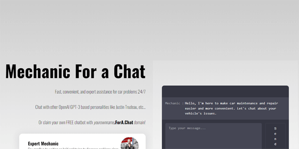 mechanic.fora.chat | Mechanic For a Chat