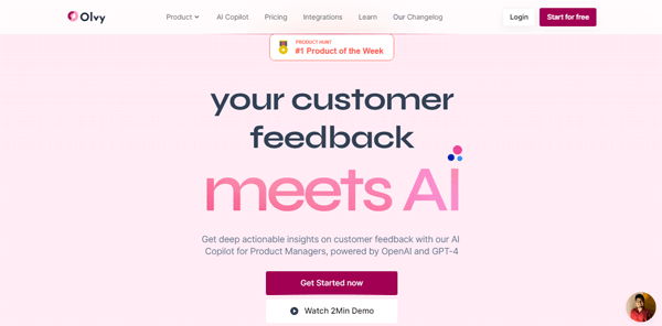 olvy.co | your customer feedback meets AI