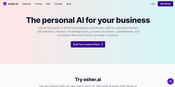 osher.ai | The personal AI for your business