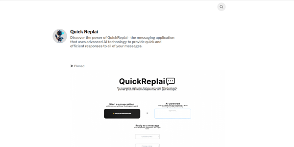 quickreplai.com | Use AI to get quick and efficient responses to all your messages.