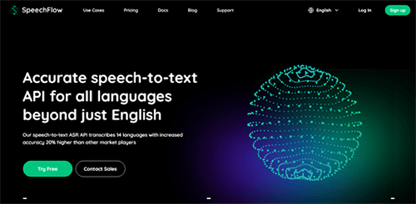 speechflow.io | Accurate speech-to-text API for all languages beyond just English