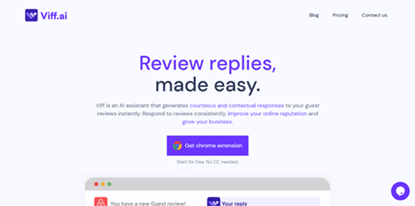 www.viff.ai | Review replies, made easy.