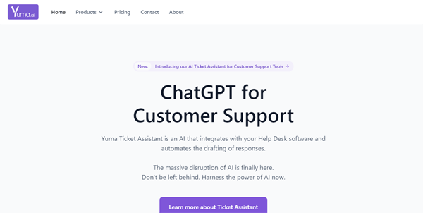yuma.ai | ChatGPT for Customer Support
